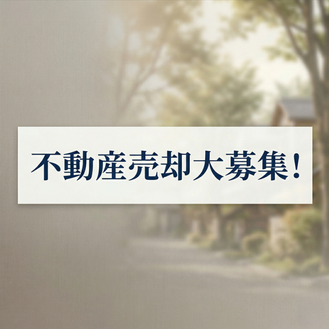 【不動産売却・大募集】あなたの不動産を探しています！